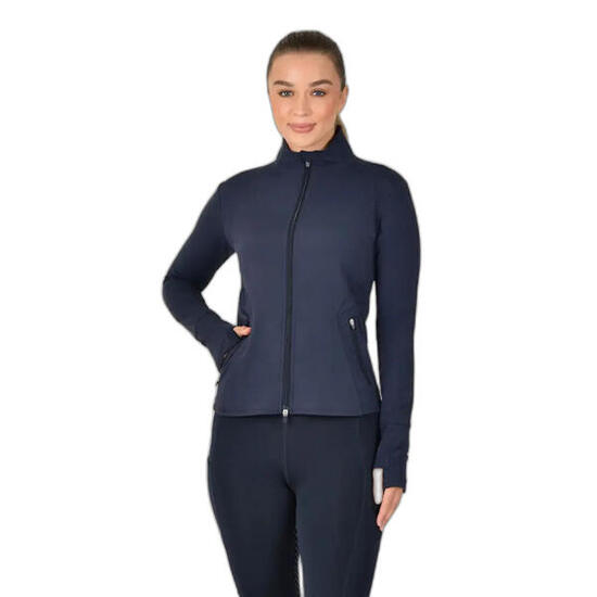 Giacca da equitazione full zip versatile ajustata donna Dublin