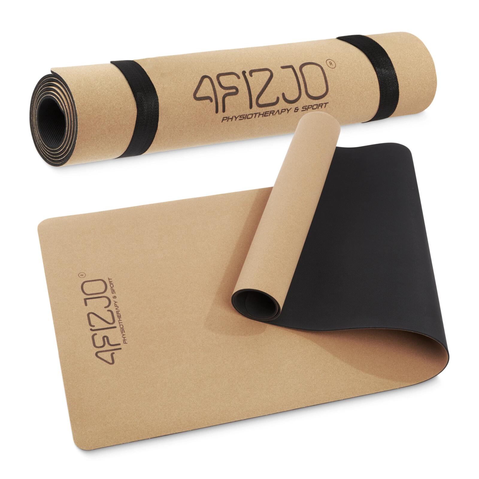 4FIZJO Podložka na jógu 4FIZJO 4 mm korková