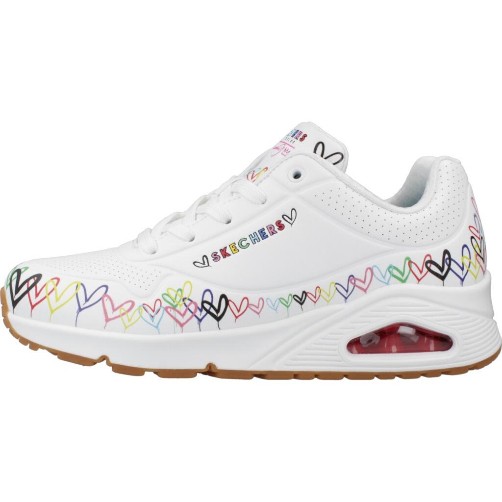 Turnschuhe Skechers Uno - Love All Aroun, Weiß, Damen 2/7