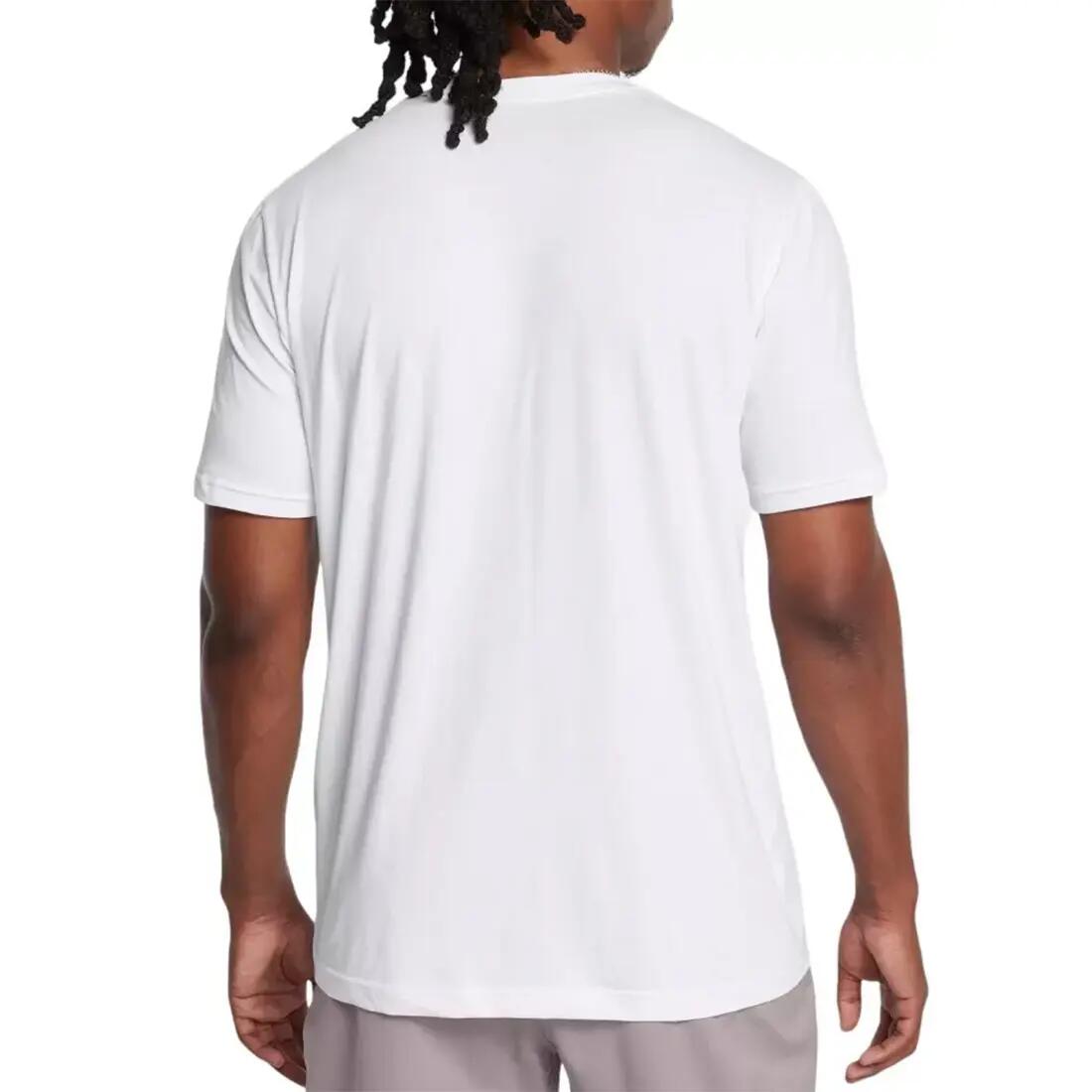 Weißes Under Armour Sliced Wordmark Herren-t-shirt 2/2