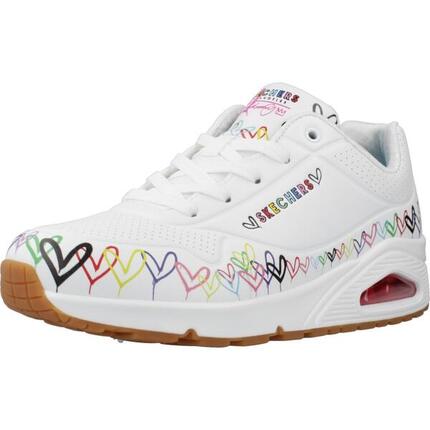 Sneakers Skechers Uno - Love All Aroun, Wit, Dames