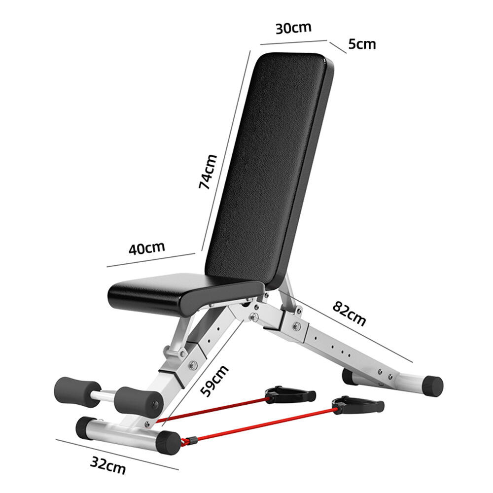 Banco de Musculación Profesional Ajustable Plegable Carga Máxima 300 kg 2/4