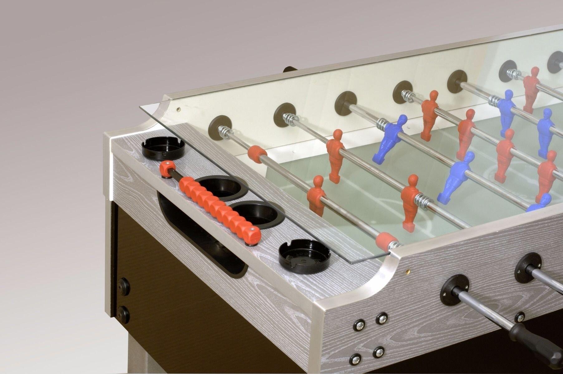 Kickertisch Garlando | Olympic Silver Blind Side | Glasplatte 2/2