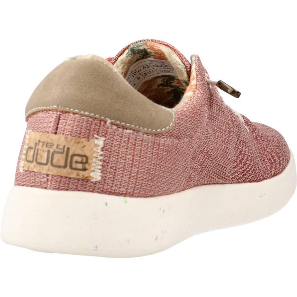 Zapatillas Hombre Hey Dude Kob Eco Rojo 3/5