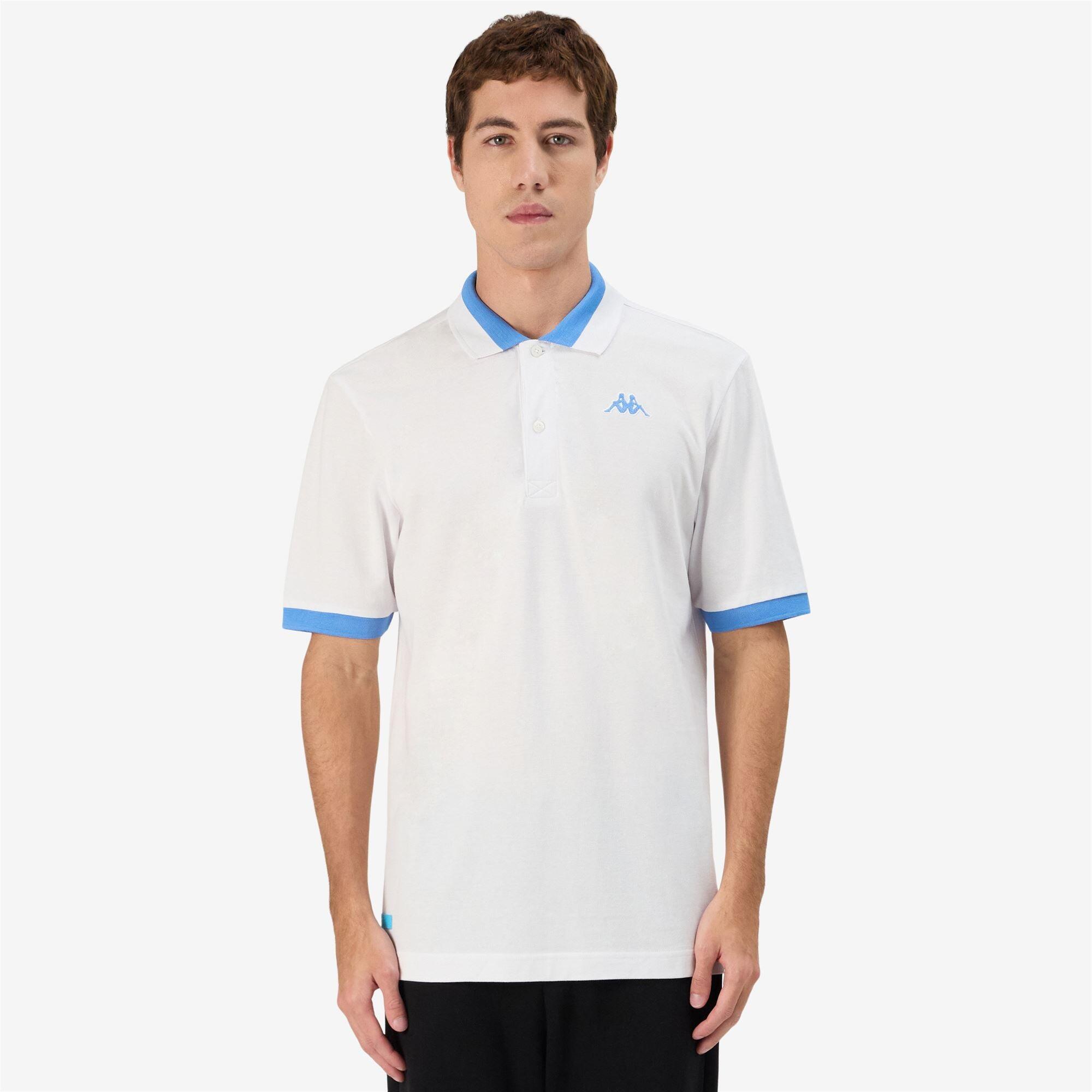 Polo da uomo in cotone bianco da sportivo 4/7