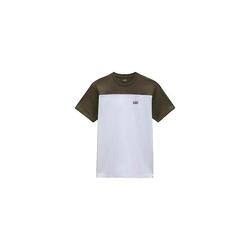 T-Shirt Hommes Vans Script Crew Block blanc