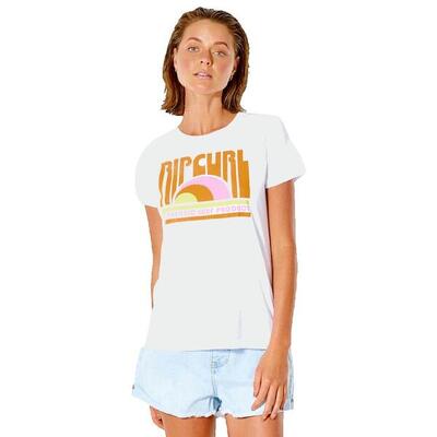 Camiseta Mujer Rip Curl Surf Revival Standard Blanco