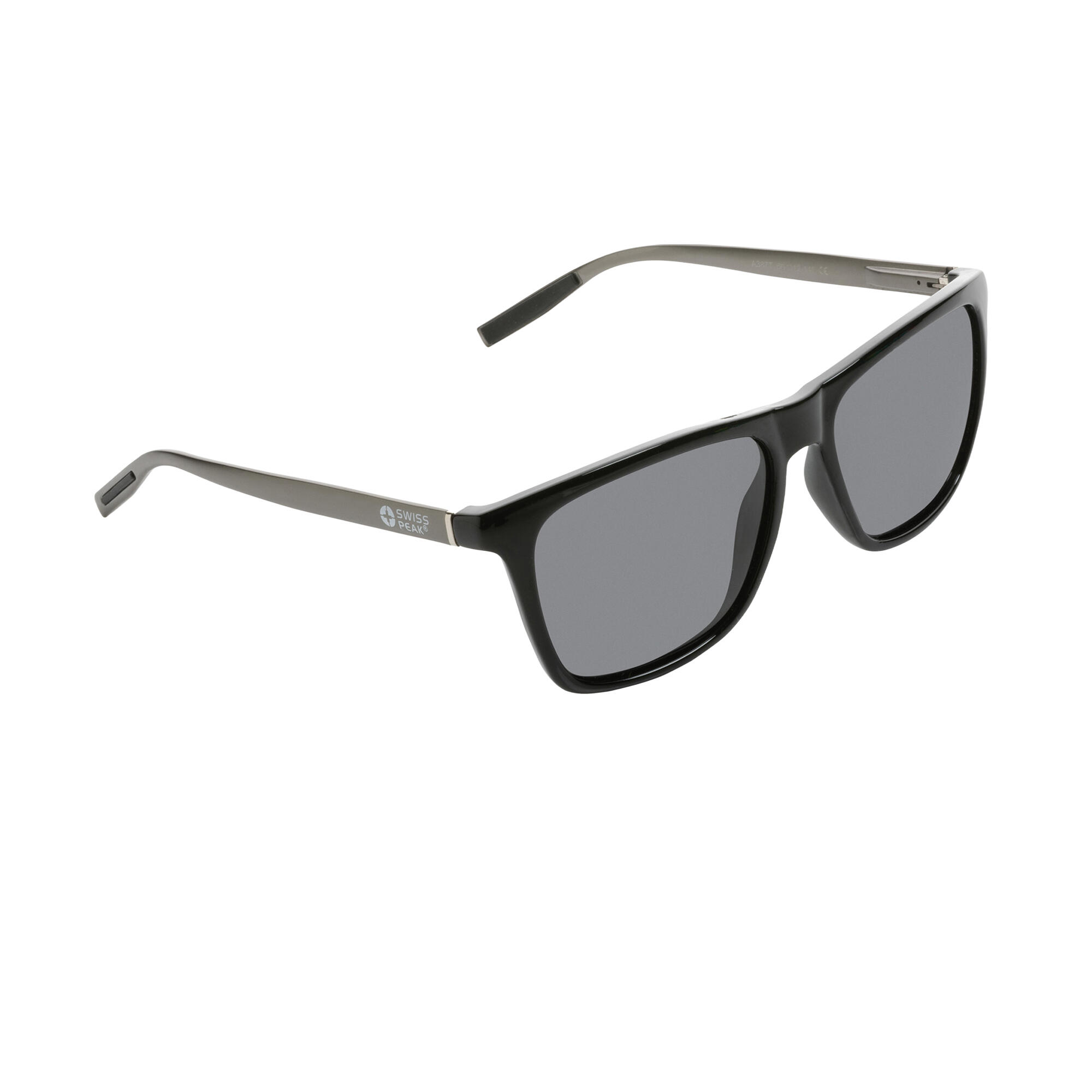 Unisex Adult Plastic Polarised Sunglasses (Black) 1/3