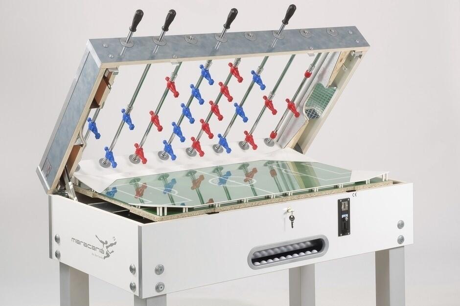 Voetbaltafel Garlando | Maracana wit | Muntinworp 2/2