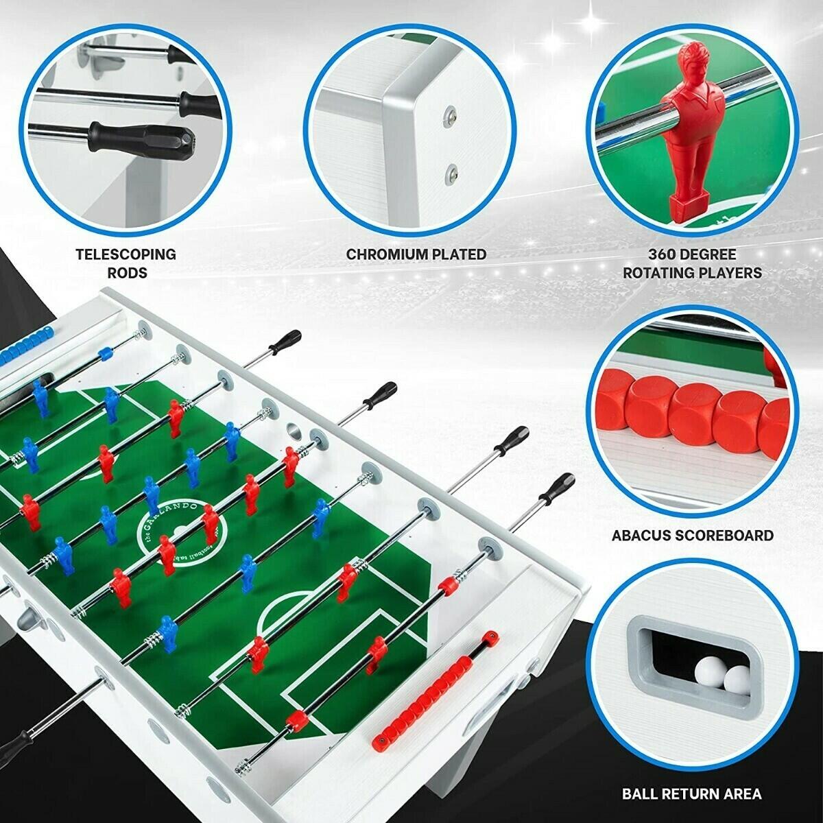 Voetbaltafel Garlando | G-500 White | Outdoor 3/5