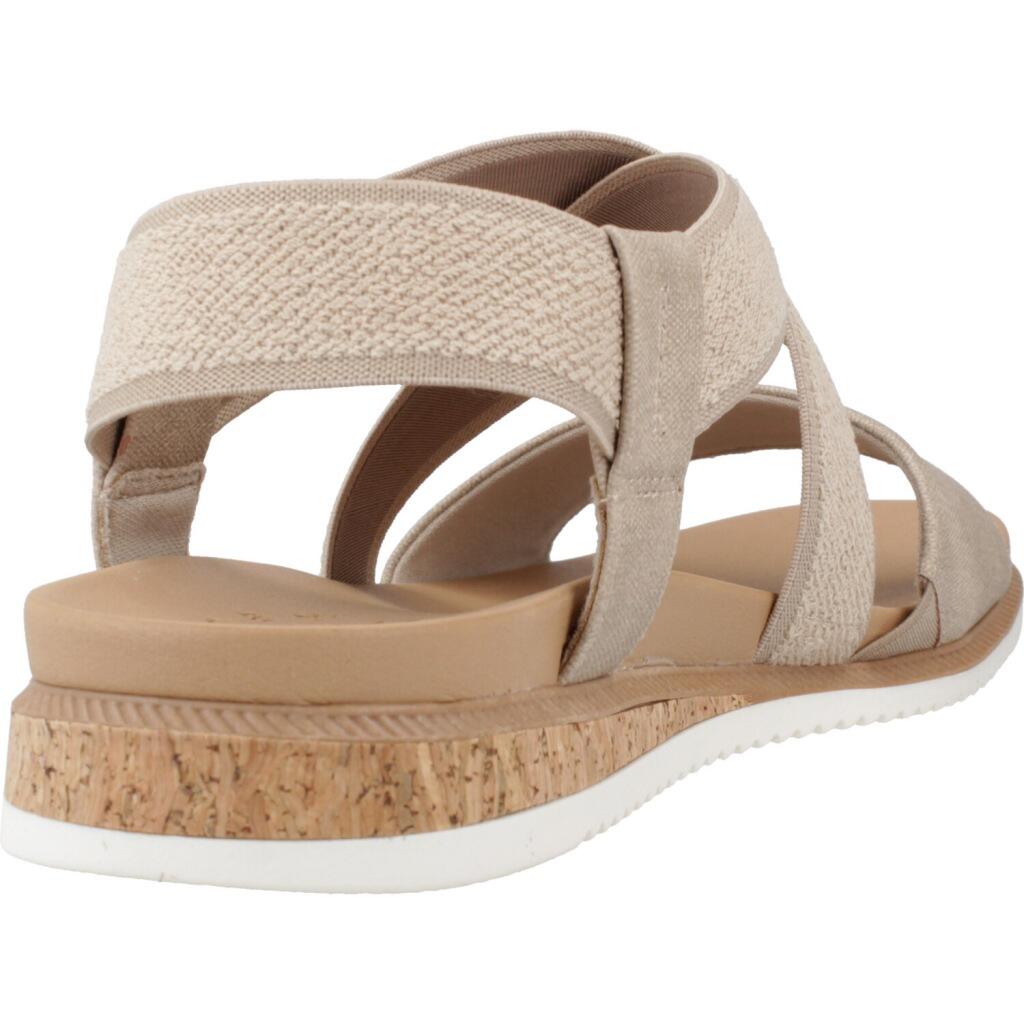 Sandali Bassi Donna Skechers  Marrone 3/5