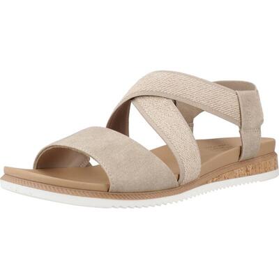 Platte sandalen dames skechers bruin