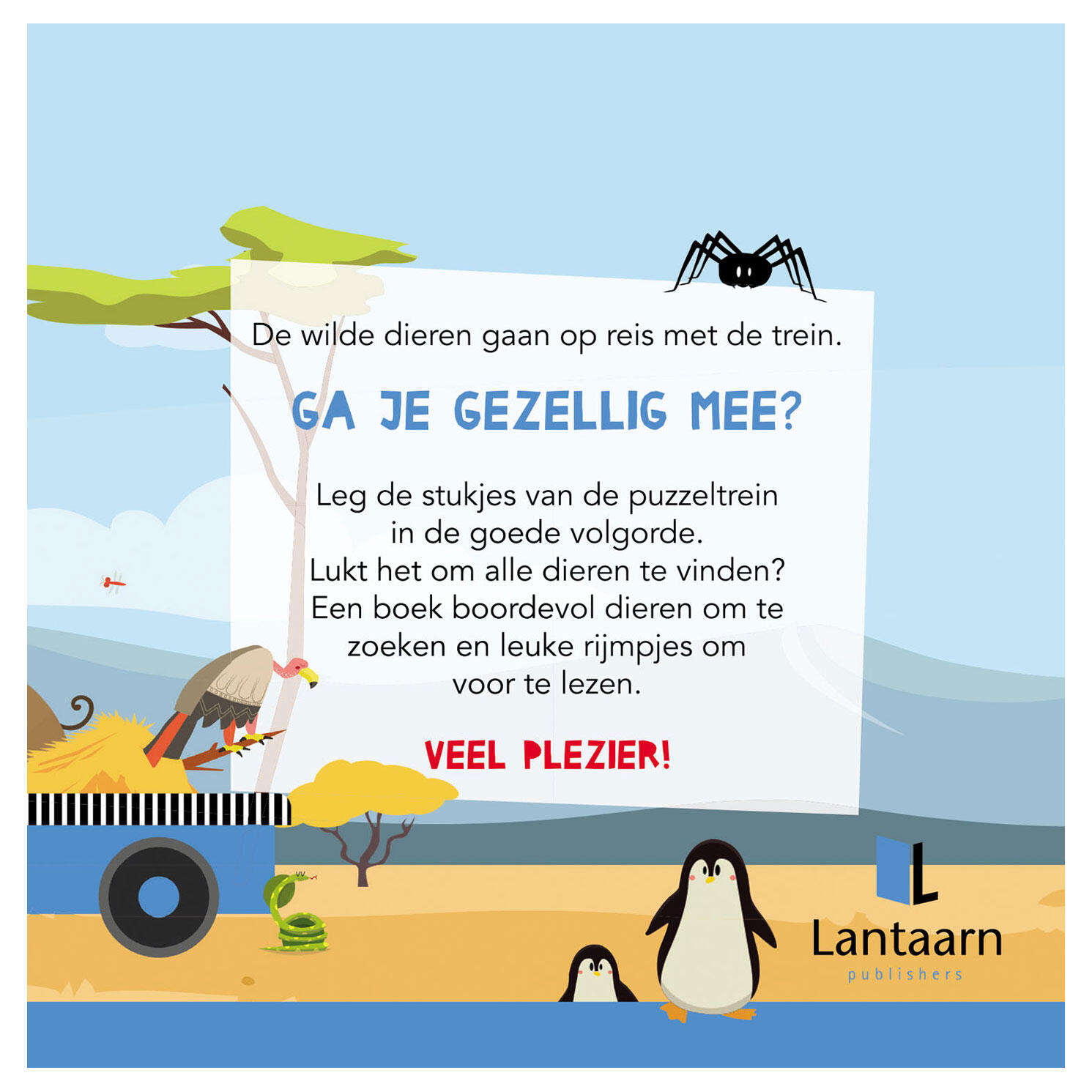 Lantaarn Publishers Wilde Dieren Puzzel en Boek 4/6
