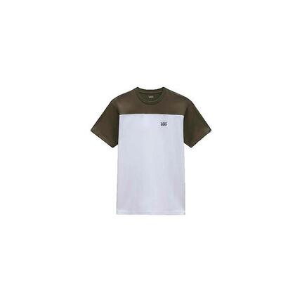 T-Shirt Mann Vans Script Crew Block Weiß
