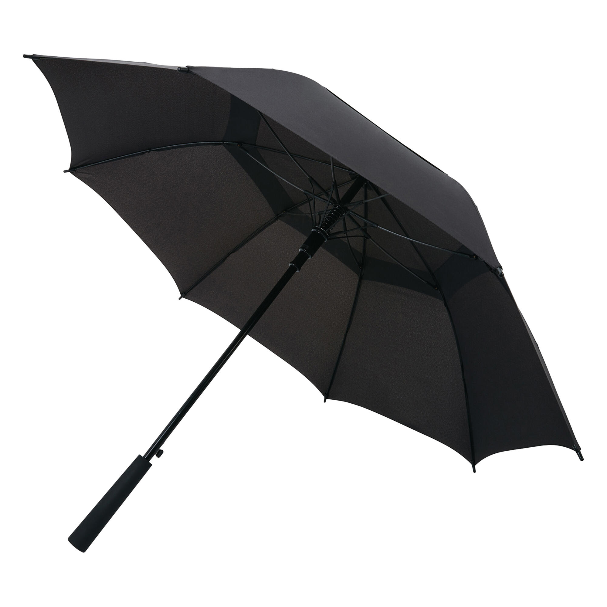 SWISS PEAK Tornado Storm Aware Folding Umbrella (Black)