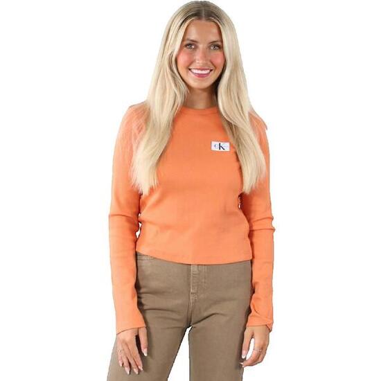 Camiseta Mujer Calvin Klein Slim Naranja