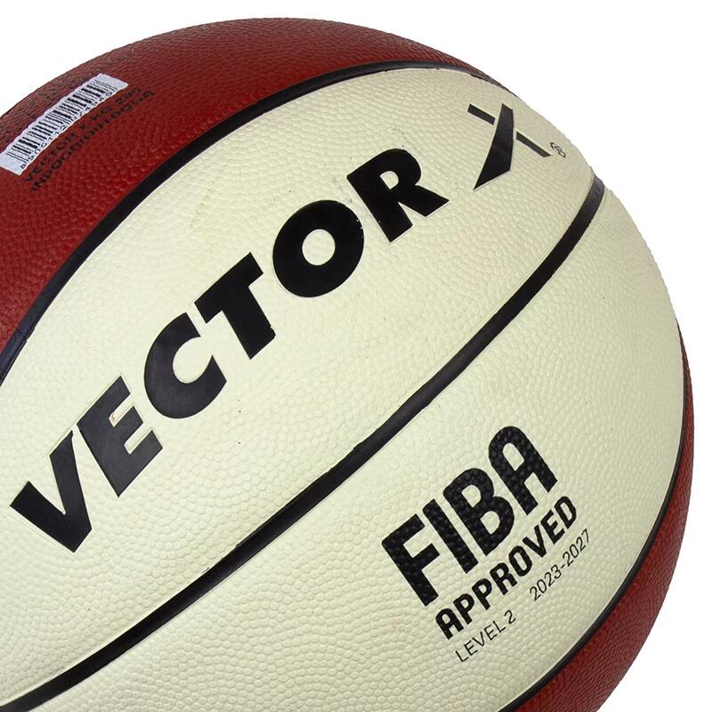 Pallone da basket Vector X HG 200 FIBA in gomma, misura 7 5/5