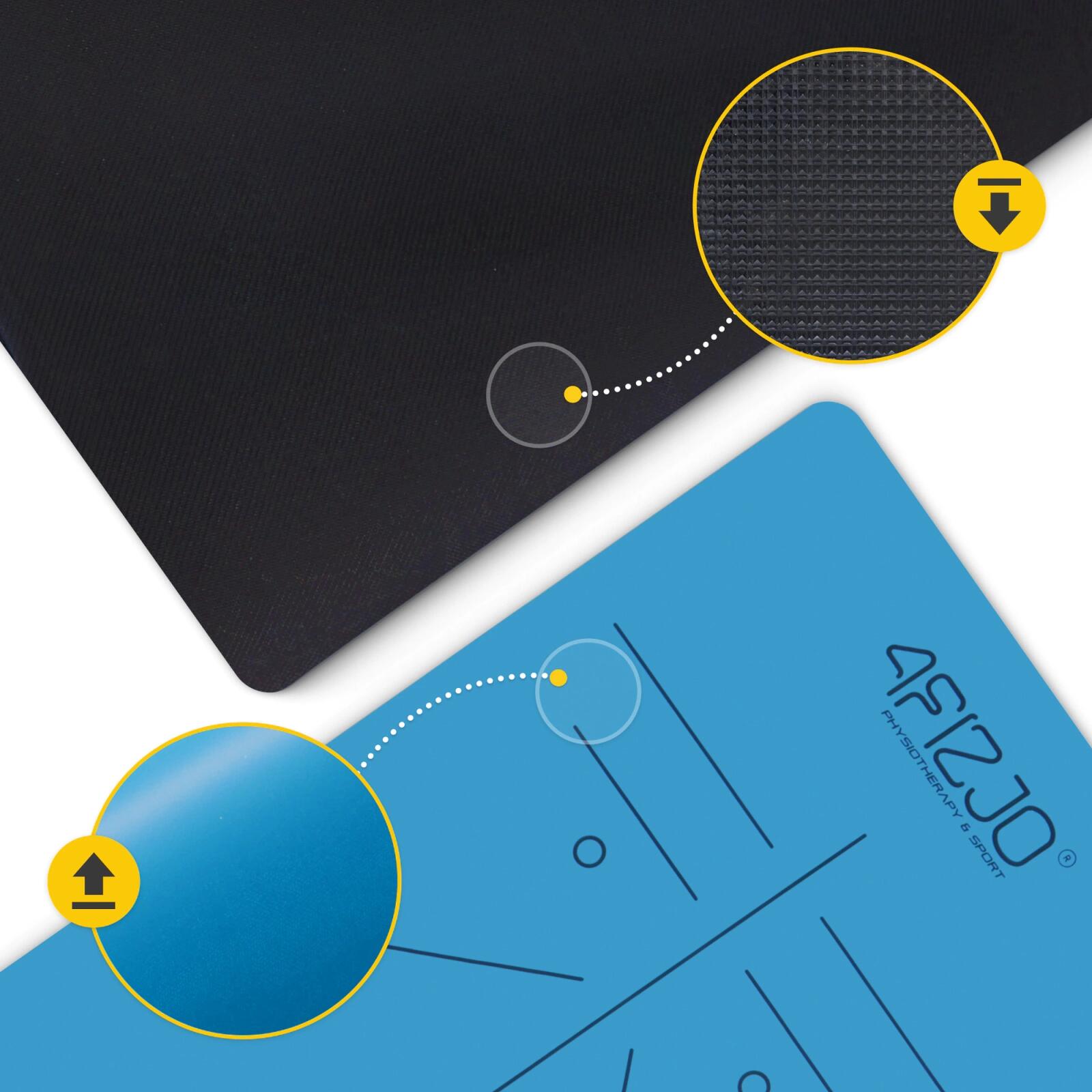 4FIZJO PU Rubberen Yogamat Antislip 4mm 183x61cm – Pilates & Yoga 3/7
