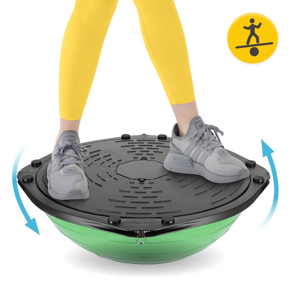 Półpiłka do balansowania Balance Ball 4FIZJO z linkami 60 cm