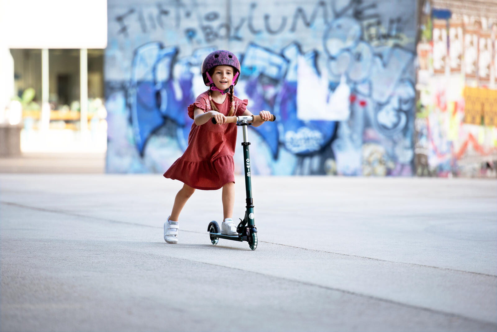 Patinete Infantil  2 Ruedas Micro Sprite ECO LED Verde 6/7