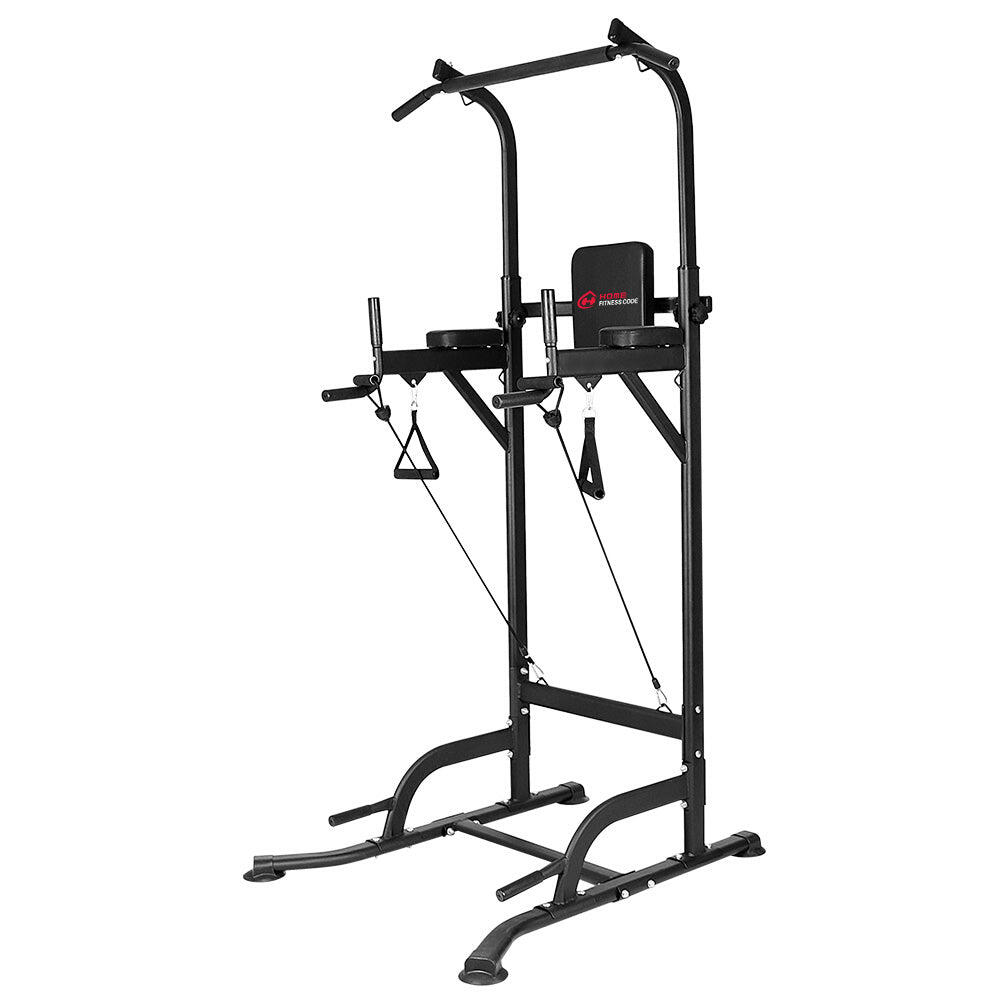 HOMEFITNESSCODE Multi-Functional Power Tower Dip with Adjustable Height