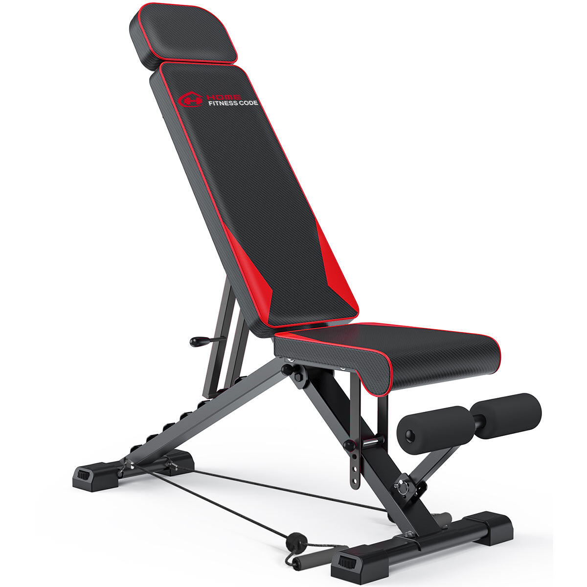HOMEFITNESSCODE Folding Weight Bench ,300KG Max Load, Adjustable Full-Body Workout