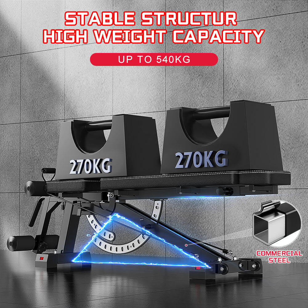 Foldable Weight Bench with 14 Backrest Positions 3/4