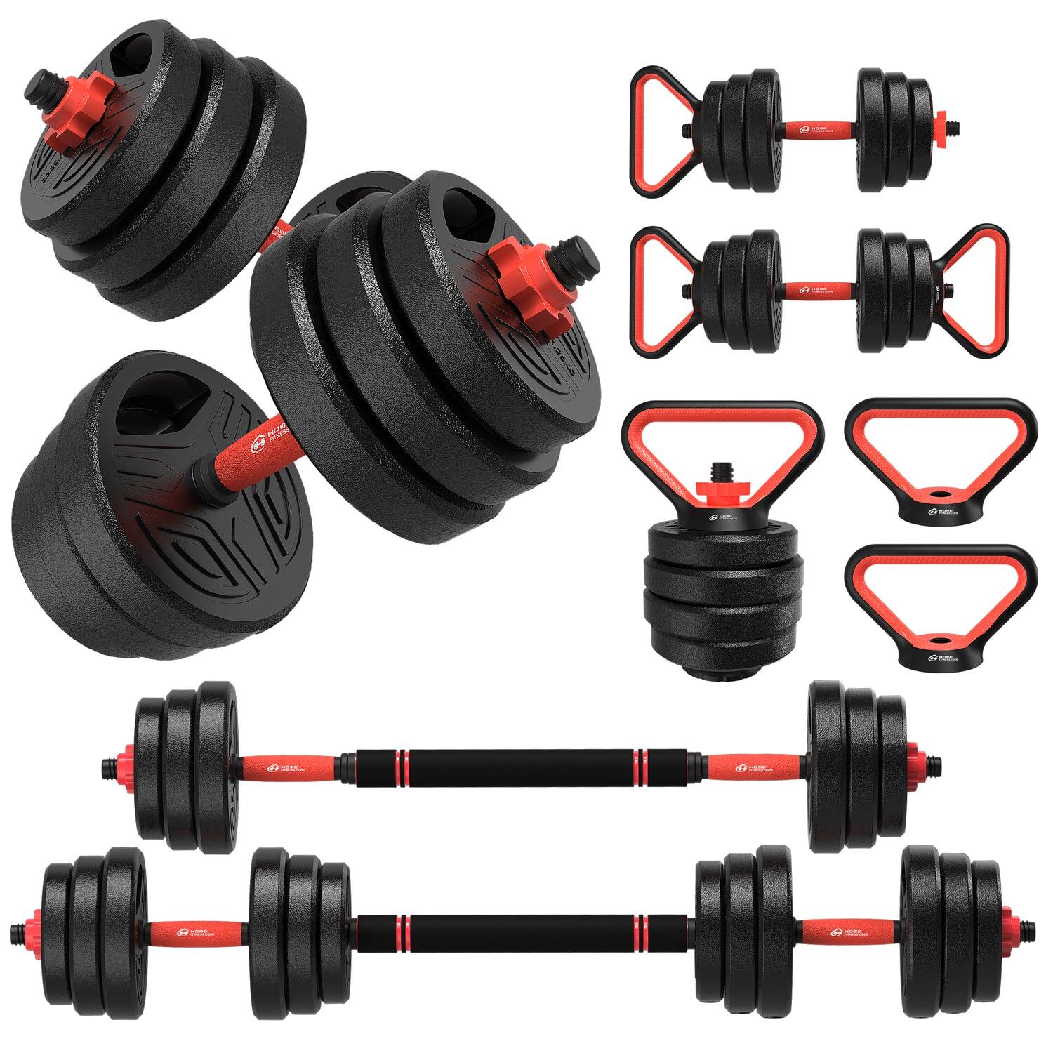HOMEFITNESSCODE 4-in-1 Multifunctional Dumbbell Set