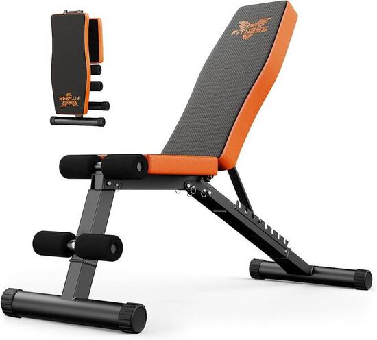 Banc de musculation pliable à 7 positions réglables