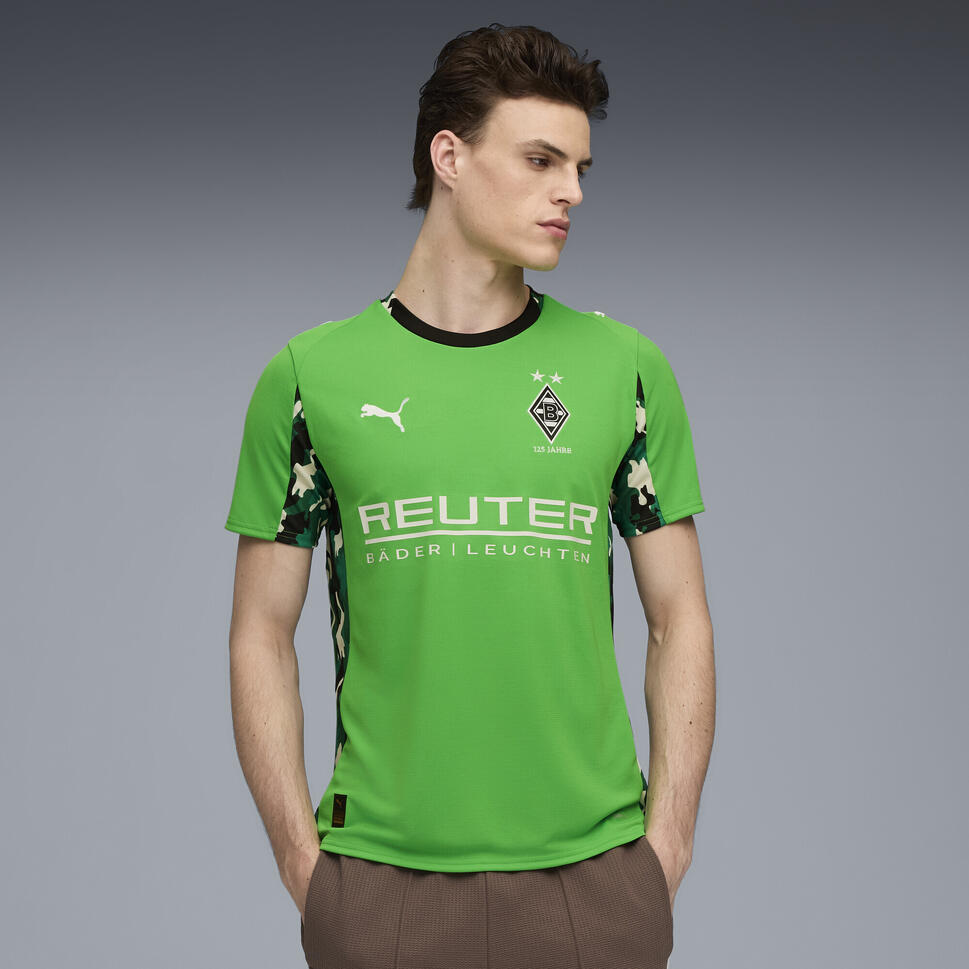Męska koszulka wyjazdowa Borussia Mönchengladbach 25/26 PUMA Green Warm White
