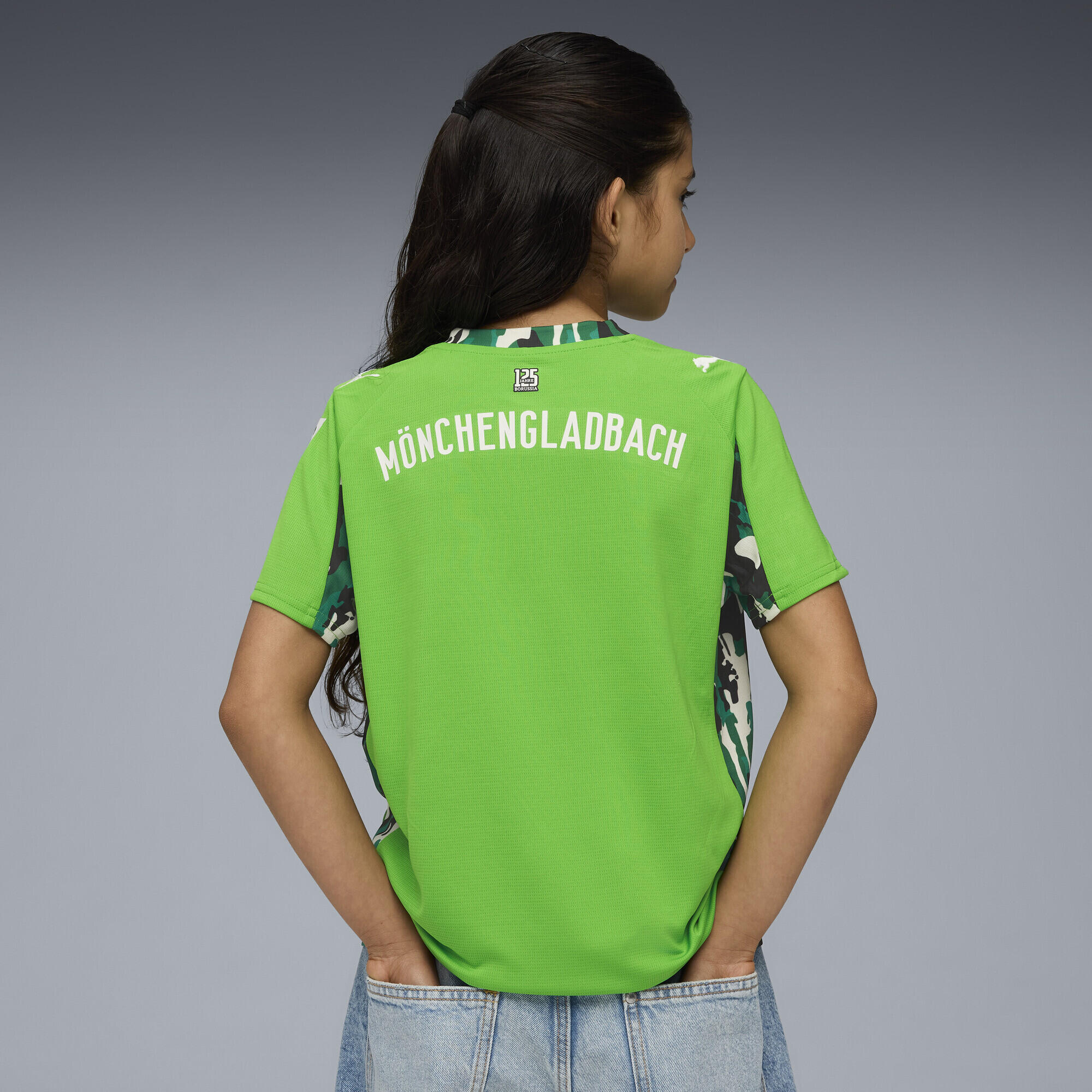 T-shirt futebol infantil Borussia Mönchengladbach 25/26 Auswärtstrikot PUMA 5/7
