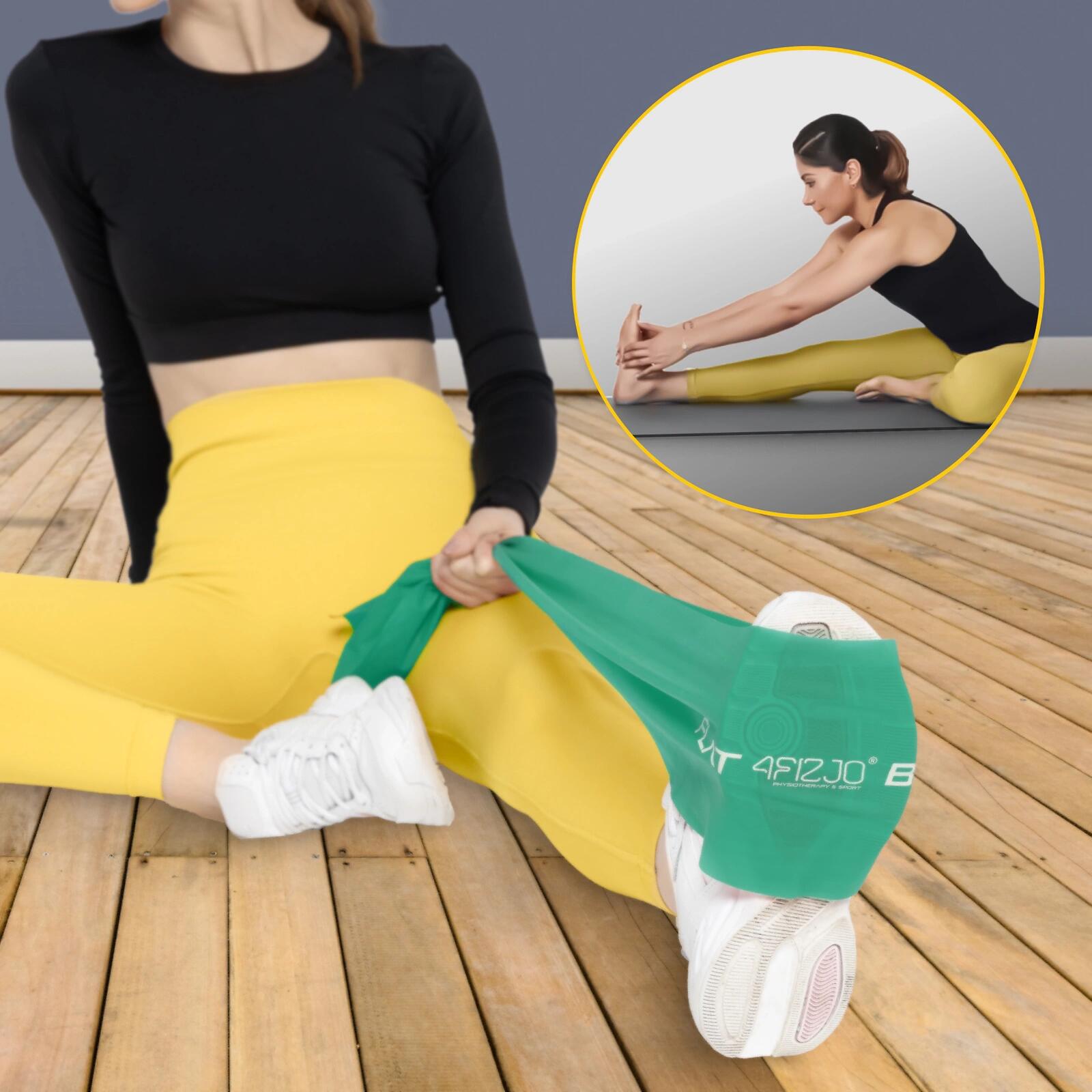 Zestaw 5 taśm do rehabilitacji 4FIZJO FLAT BAND 2M 1-15 kg 6/6