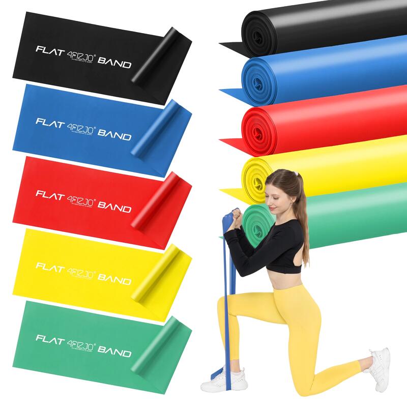 Set de 5 benzi pentru reabilitare 4FIZJO FLAT BAND 2M 1–15 kg