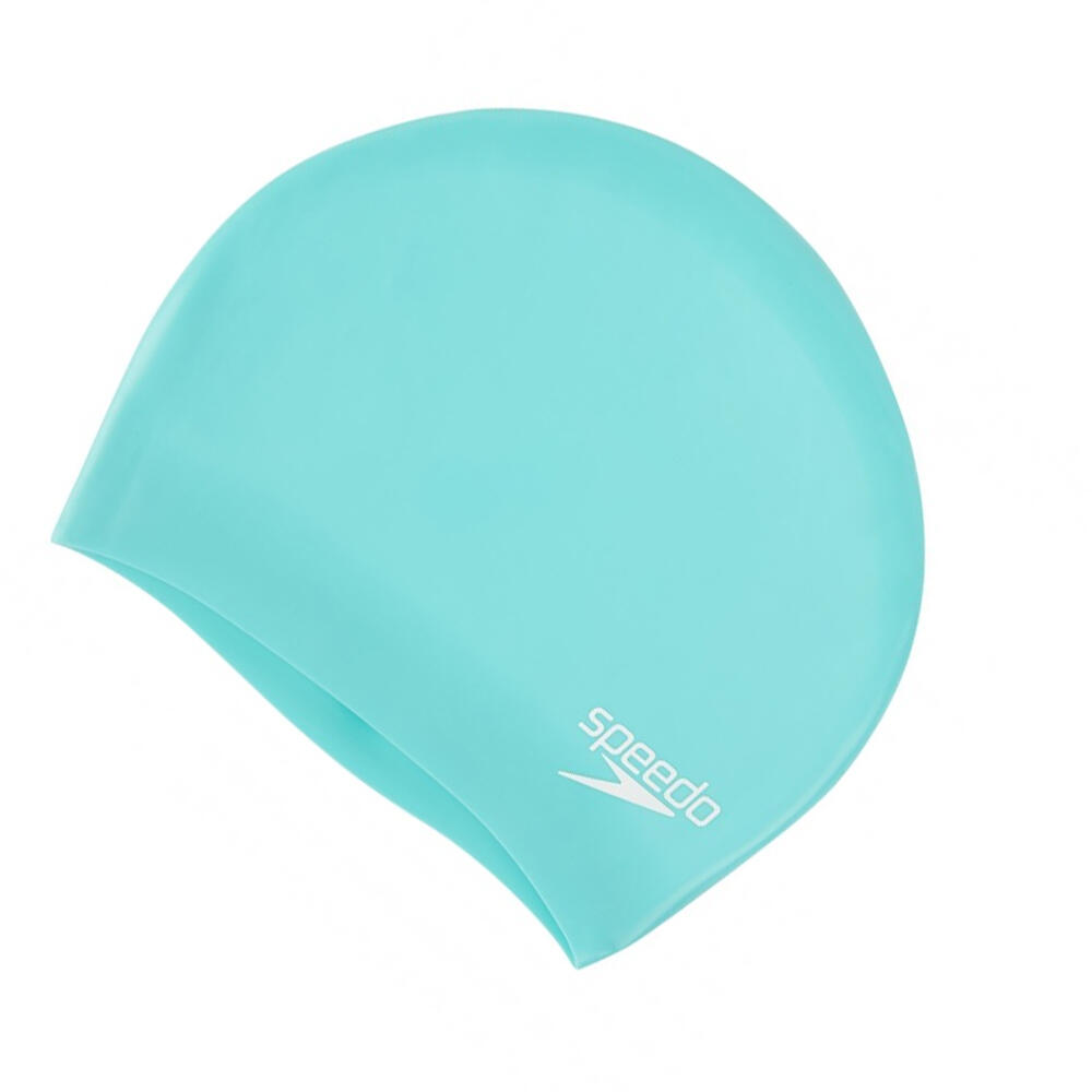 Unisex Adult 2024 Long Length Swim Cap (Green) 2/4