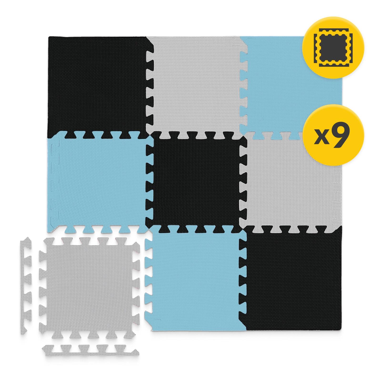Puzzlematte Baby 9 Stk. 90x90 cm Spielmatte Krabbelmatte Schaumstoff 4FIZJO 6/7