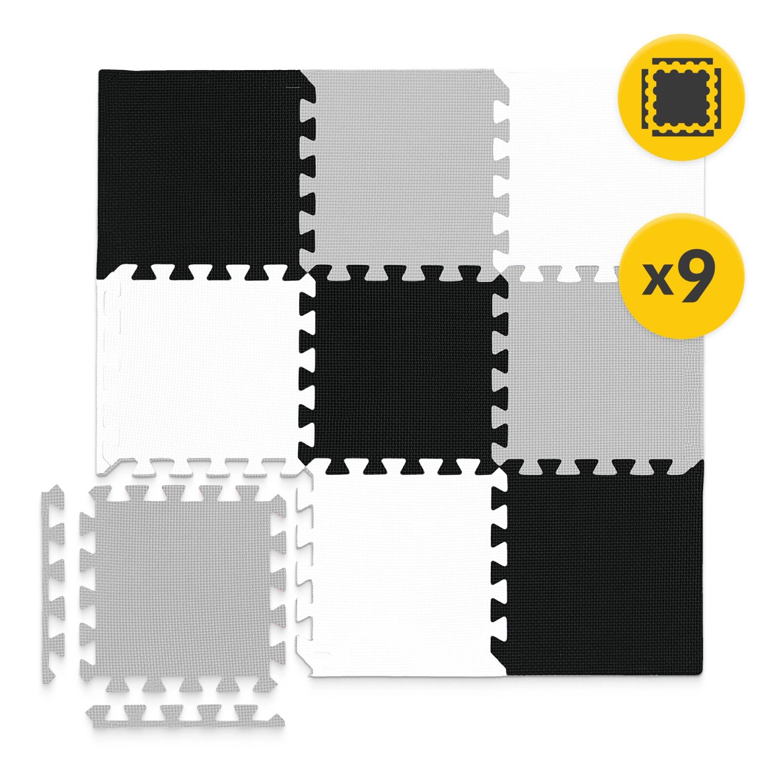 Puzzlematte Baby 9 Stk. 90x90 cm Spielmatte Krabbelmatte Schaumstoff 4FIZJO 6/7
