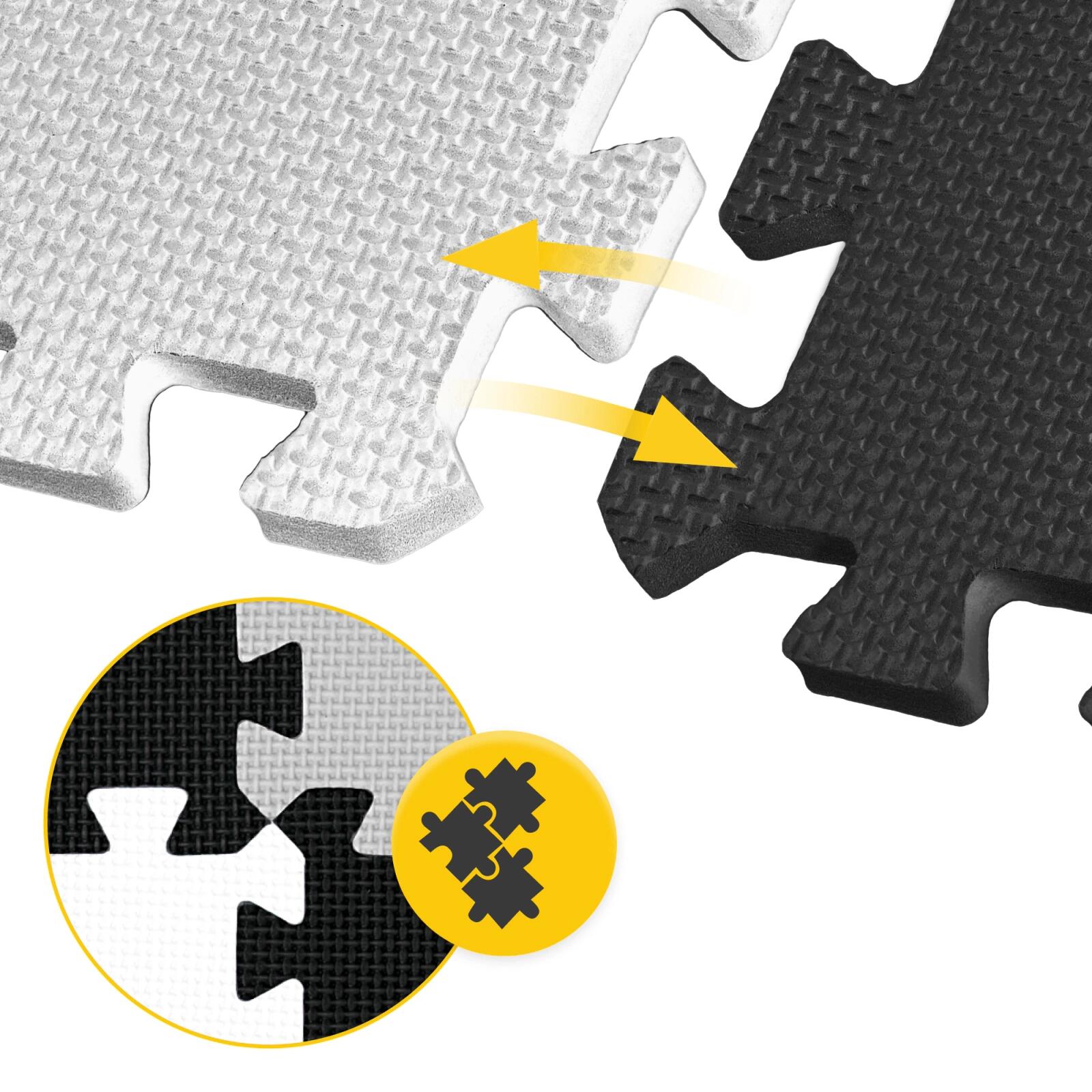 Puzzlematte Baby 9 Stk. 90x90 cm Spielmatte Krabbelmatte Schaumstoff 4FIZJO 2/7