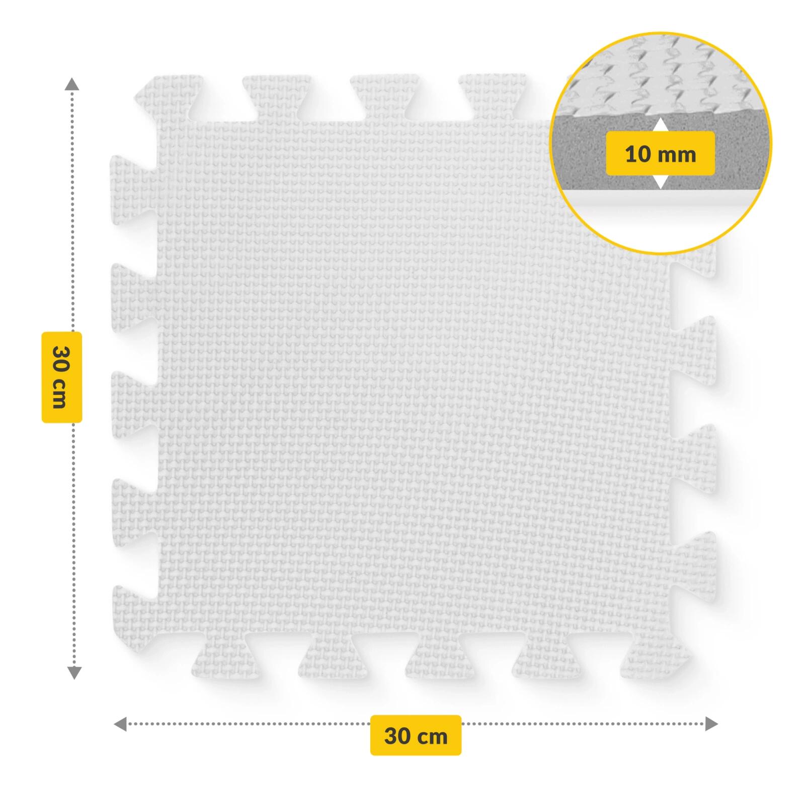 Puzzlematte Baby 9 Stk. 90x90 cm Spielmatte Krabbelmatte Schaumstoff 4FIZJO 3/7
