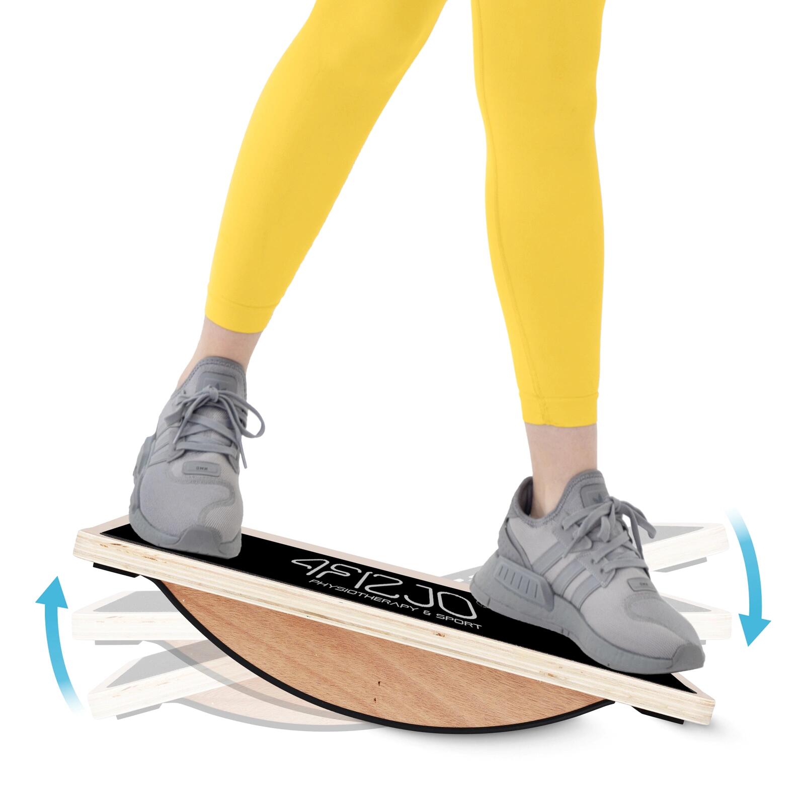 Dřevěná balanční deska BALANCE BOARD 4FIZJO 2/6