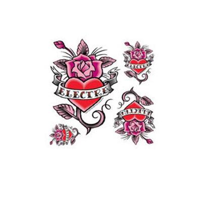Electra Aufkleber Sticker Set Sheet Rose. Pink