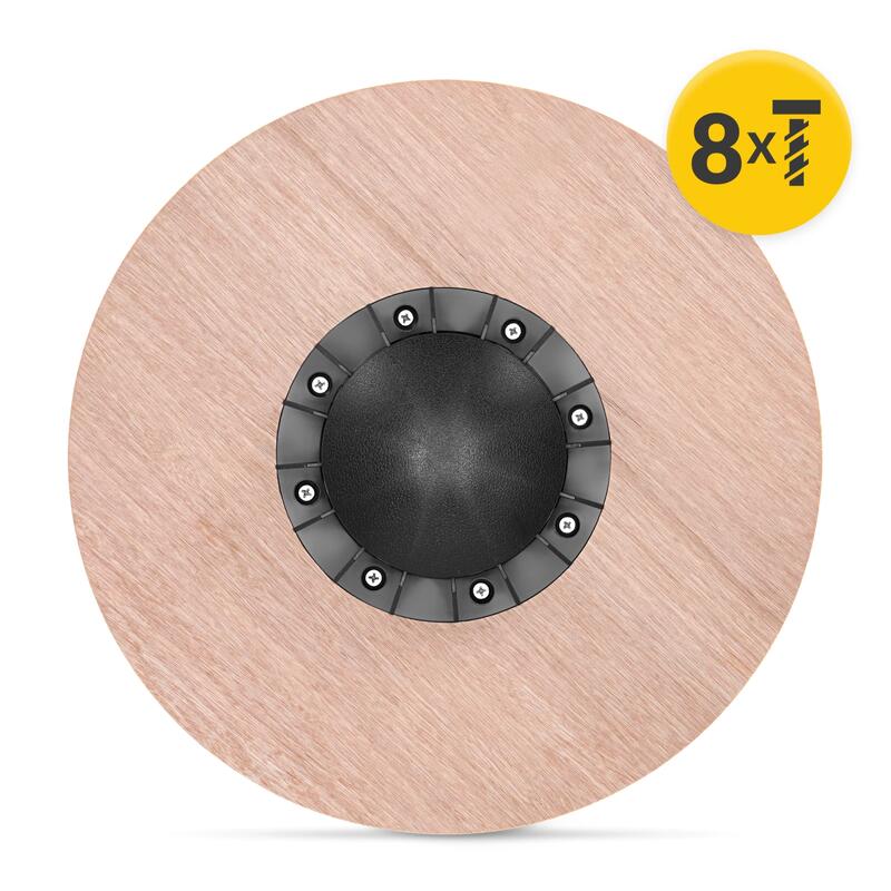 Unisex Fitness Placă de Echilibru Disc din Lemn Antiderapant Lemn/Negru
