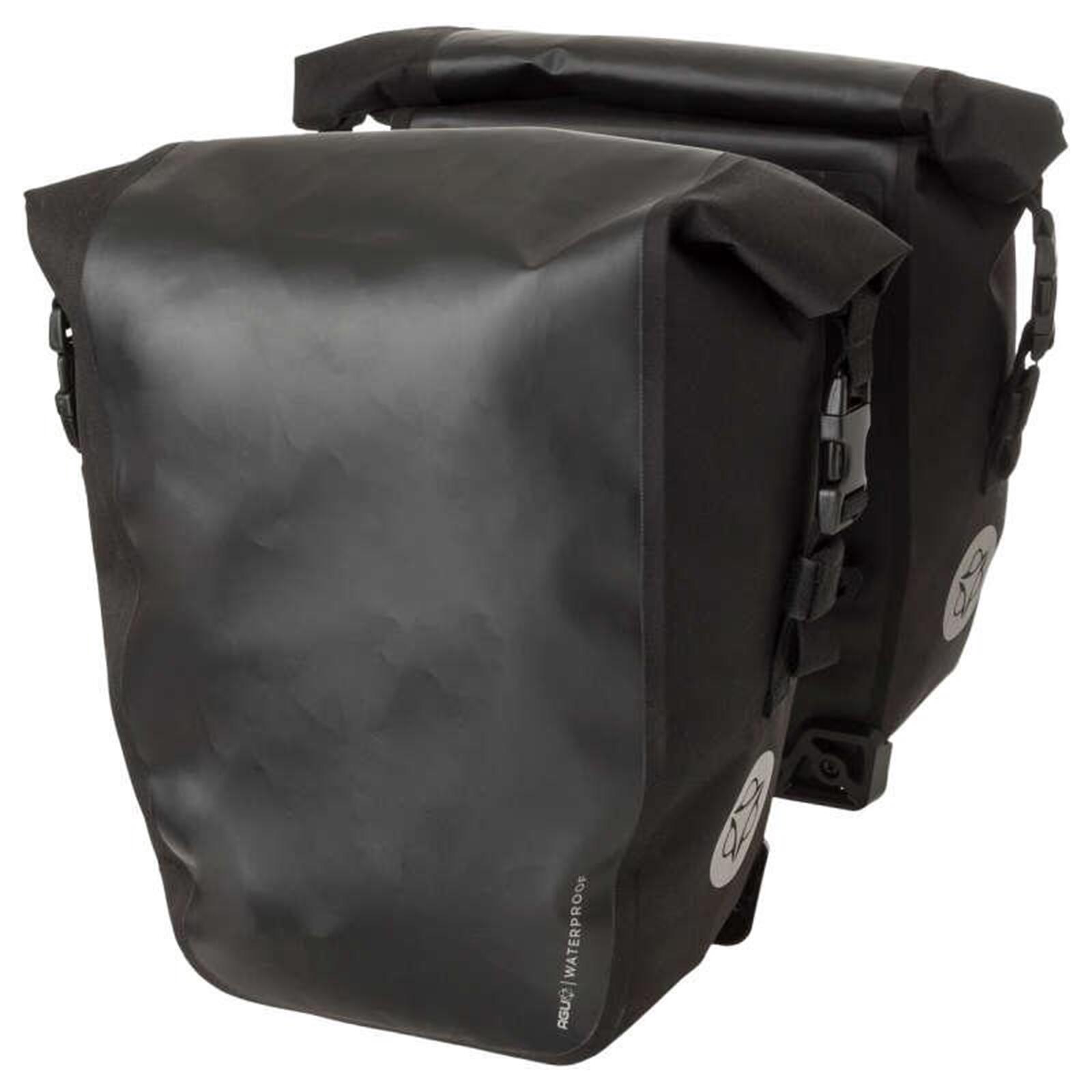 Agu - Clean Sac Double Vélo Shelter Click'ngo Medium Mik - Sacoche - Noir - No Size - Decathlon