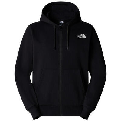 MEN'S Sweatshirt M SIMPLE DOME FULL ZIP HOODIE SCHWARZ
