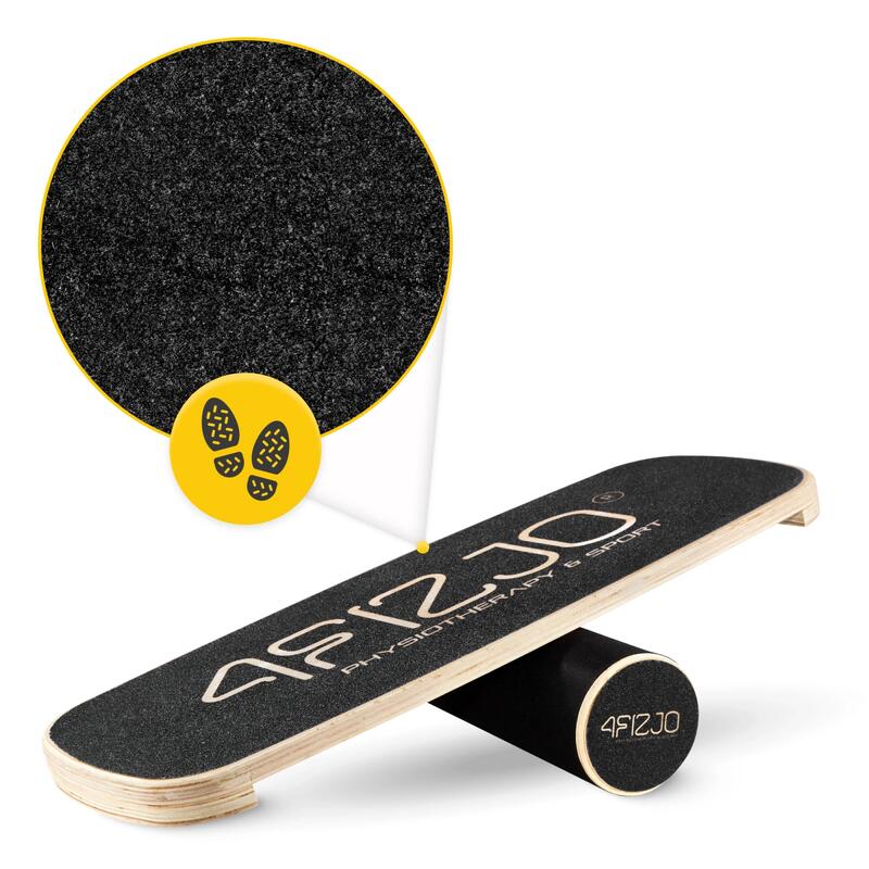 Platformă din lemn, exerciții de echilibru BALANCE BOARD PRO 4FIZJO alungită