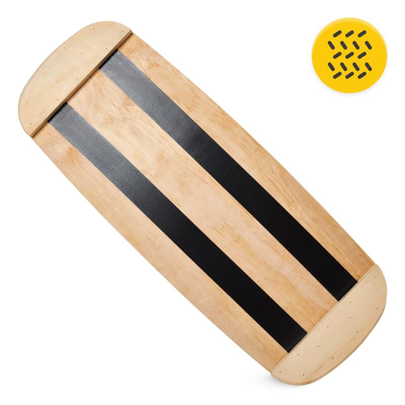 Drewniana platforma do ćwiczeń równowagi BALANCE BOARD PRO 4FIZJO podłużna