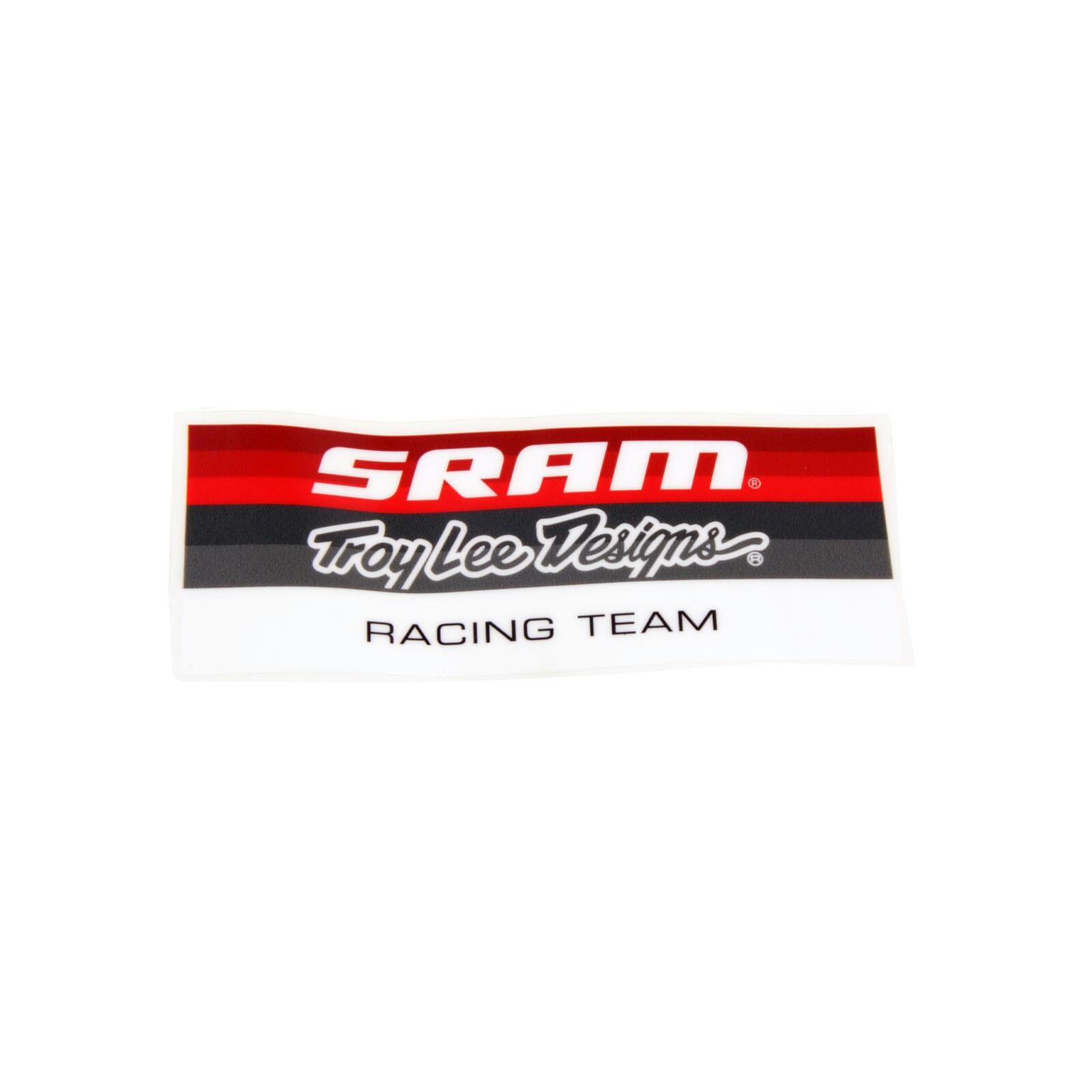 Troy Lee Designs Aufkleber SRAM Racing Block Sticker, Rot Weiß 1/1