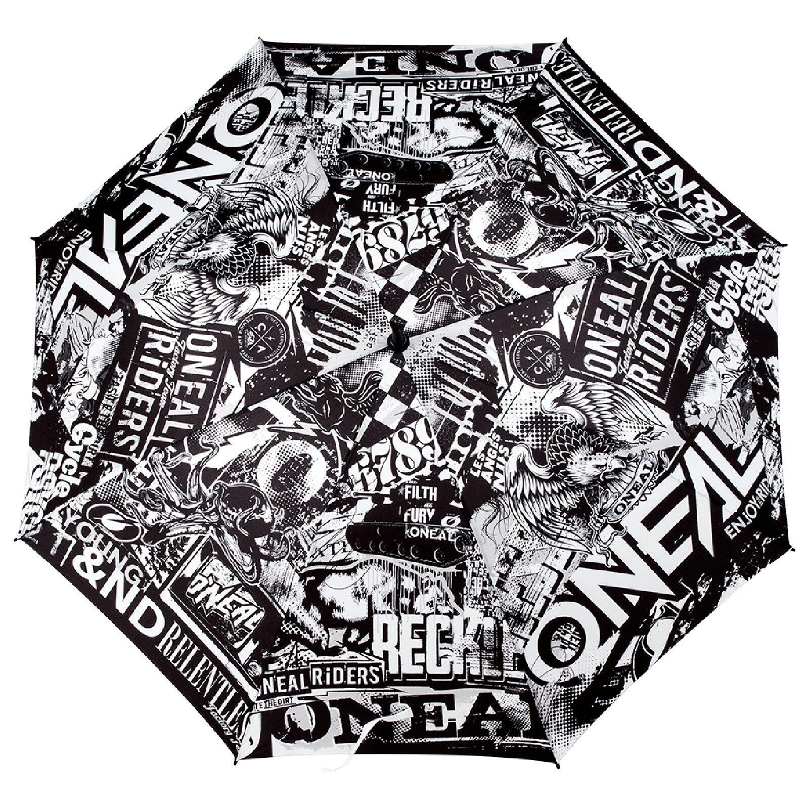 O'NEAL Regenschirm Moto Attack Umbrella, Schwarz Sonnenschirm XXL 117cm 2/2