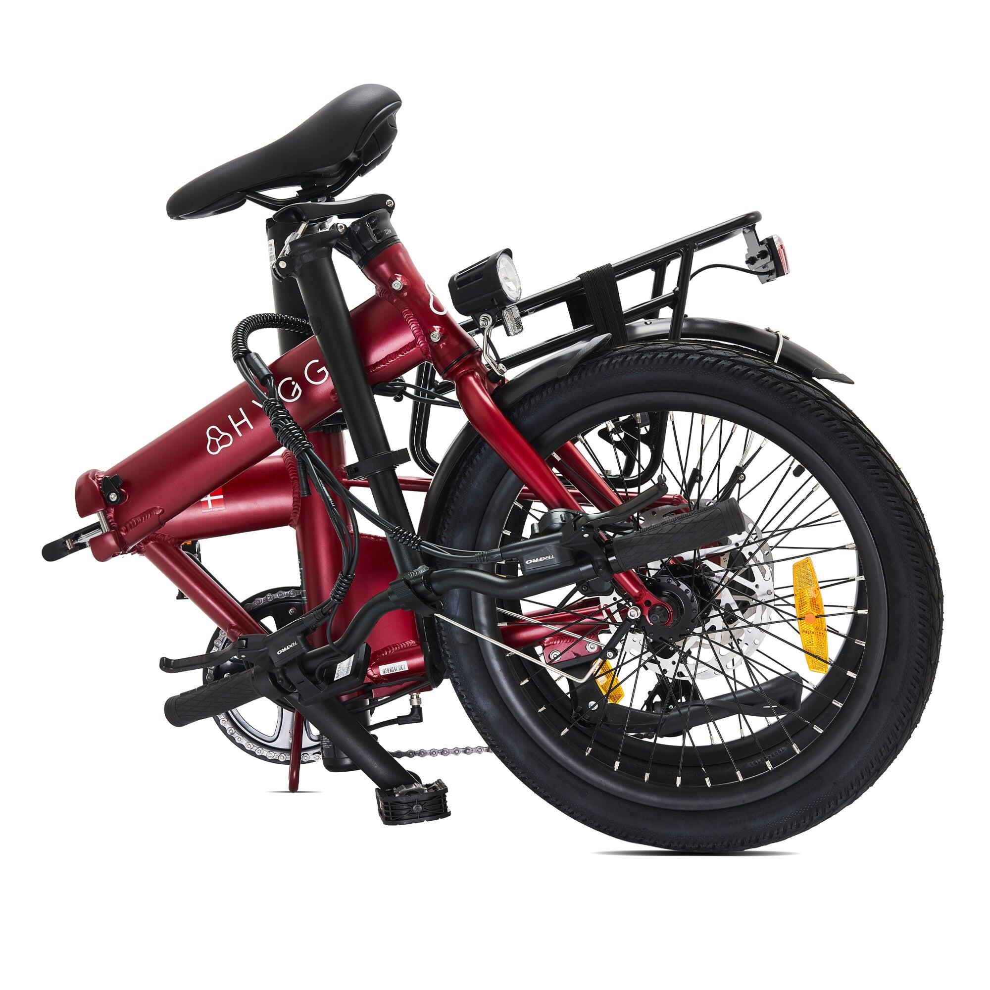 Virum 2025 - Opvouwbare ultralichte e-bike 36V 10Ah - Sangria Rood 2/8