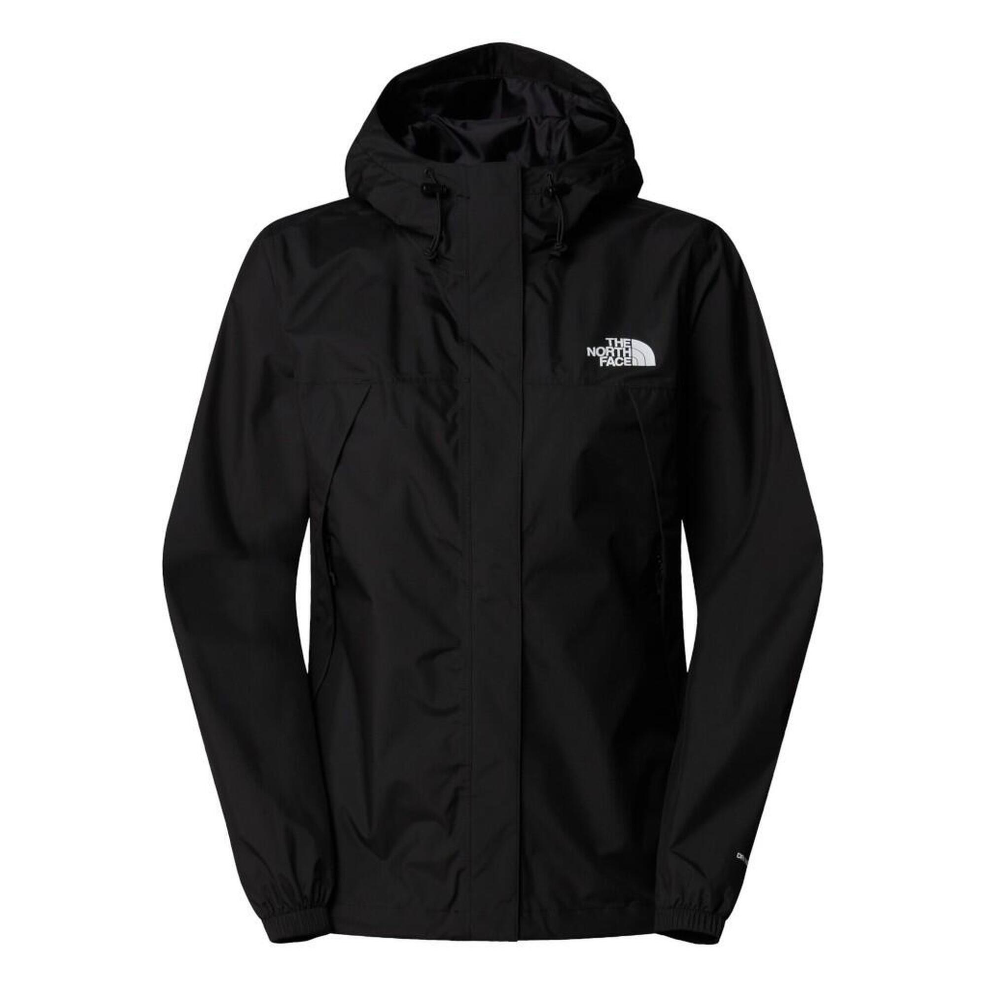 Geacă de trekking nf0a8bkd clasică cu glugă neagră damă