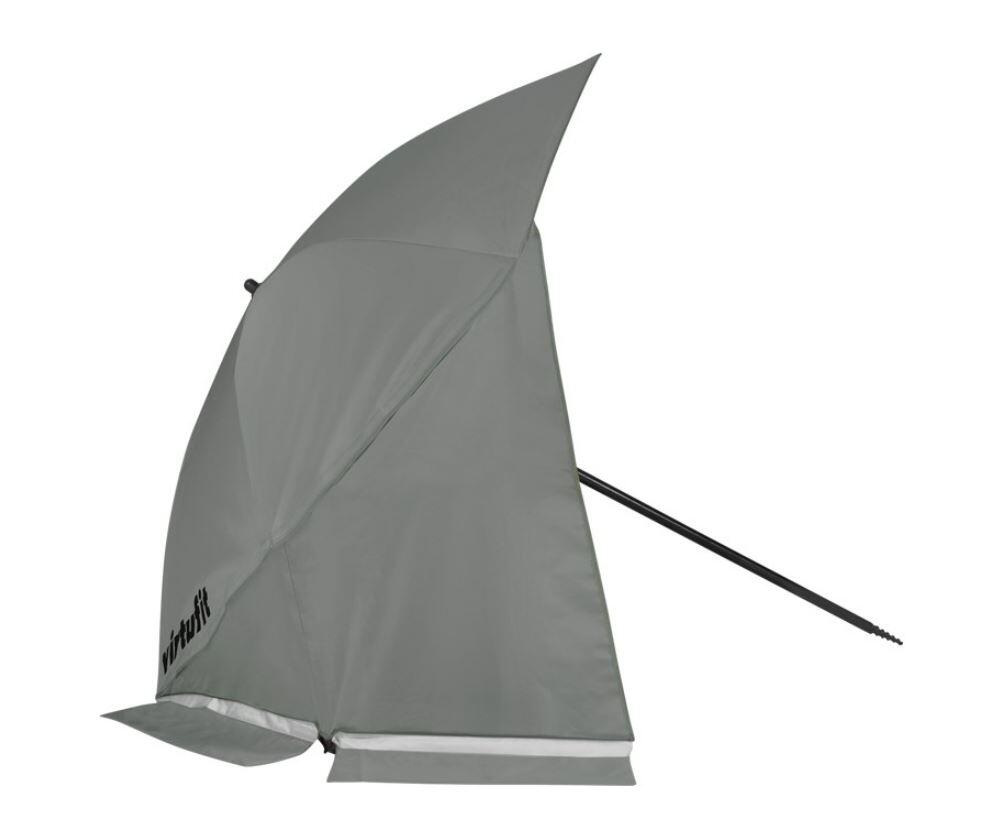 Parasol de plage - Coupe-vent - 160cm - Gris 7/7